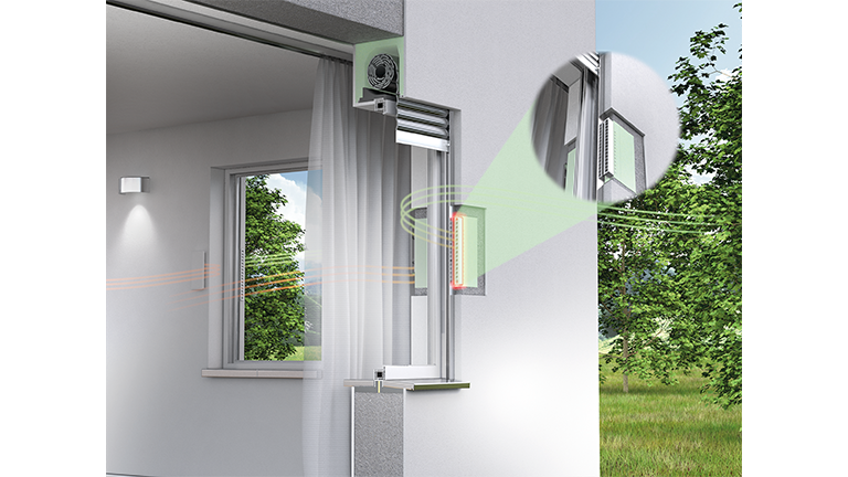 Fassadenansicht, Lüftung